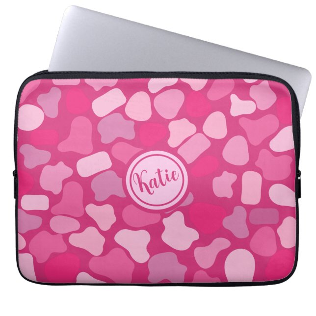 Pink Stone Pattern- Laptop Sleeve (Front)