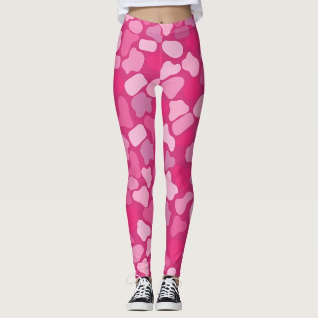 Pink Stone Pattern- Leggings (Front)
