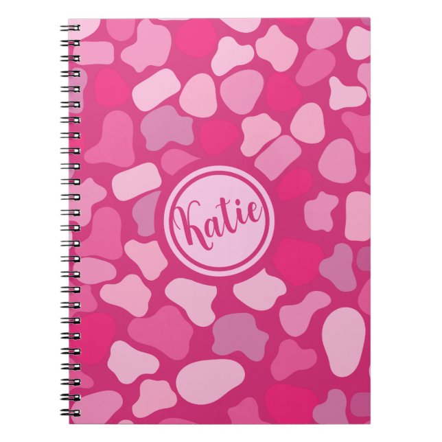Pink Stone Pattern- Notebook (Front)