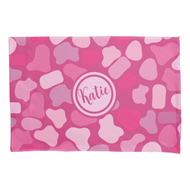 Pink Stone Pattern- Pillowcase (Front)