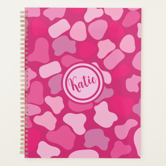 Pink Stone Pattern- Planner (Front)