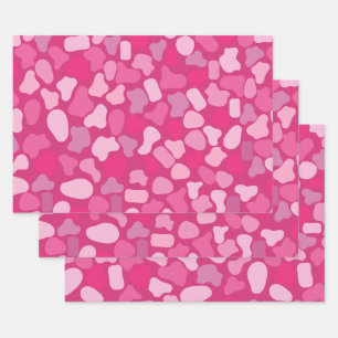 Pink Stone Pattern- Wrapping Paper Sheet