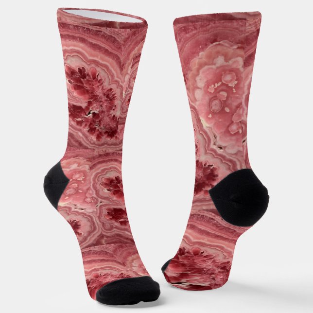 Pink stone socks (Angled)