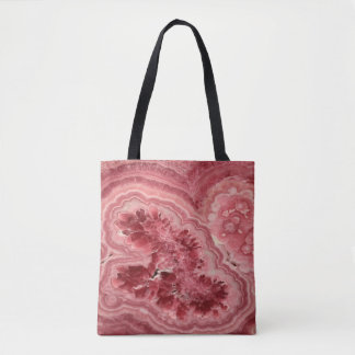 Pink stone tote bag