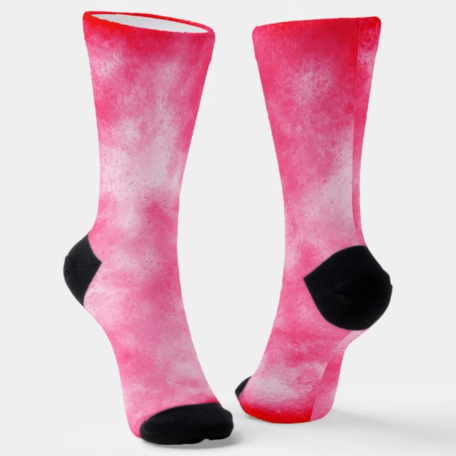 Pink Storm Cloud  Socks (Angled)