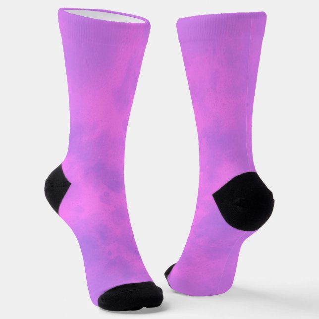 Pink Storm Clouds  Socks (Angled)