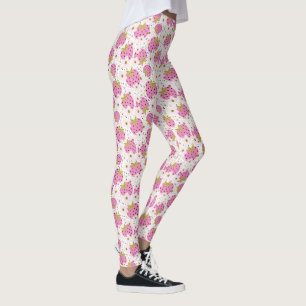 Pink Strawberries Leggings
