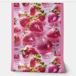 Pink Strawberries  Wallpaper