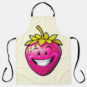 Pink Strawberry  Apron