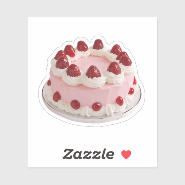 Pink Strawberry Celebration Cake (Sheet)