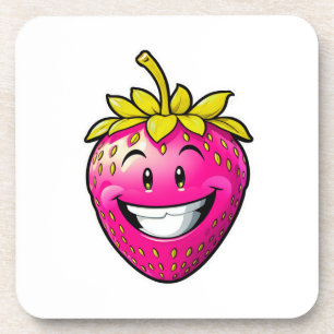 Pink Strawberry Coaster