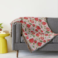 Pink Strawberry Cottagecore Cosy Woven