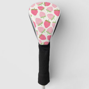 Pink Strawberry Cute and Fruity Golf Head Cover