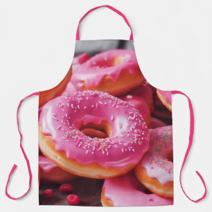 Pink Strawberry Doughnuts Apron