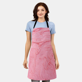 Pink Strawberry Ice Cream Texture Apron