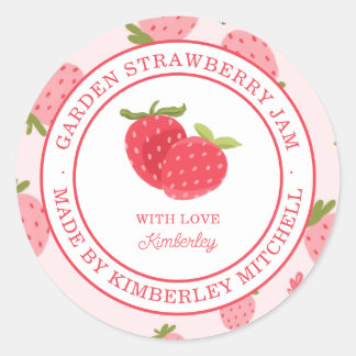 Pink Strawberry Jam Sticker