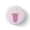 Pink Strawberry Milkshake - Pin-up Round Badge