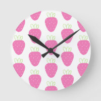 Pink Strawberry Minimalist Watercolor Fruit Fruit