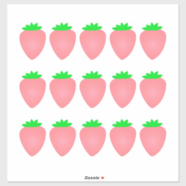 Pink Strawberry Pattern Baby Shower Birthday Party (Sheet)