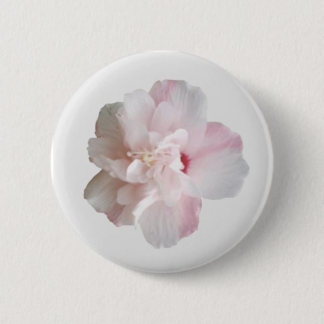 Pink Strawberry Smoothie Althea Button (Front)