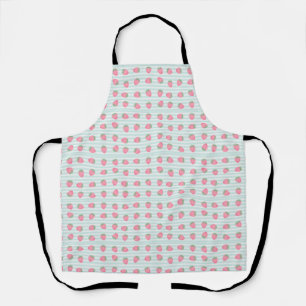 Pink Strawberry Stripes Apron