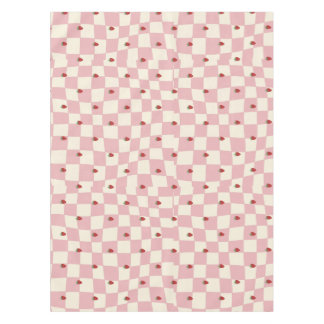 pink strawberry tablecloth