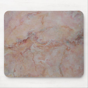 Pink striated marble stone finish mouse mat