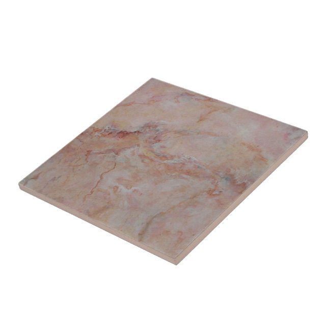 Pink striated marble stone finish tile (Side)