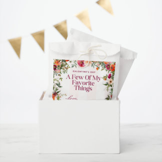 Pink Stripe and floral party Galentine's Favour Bags