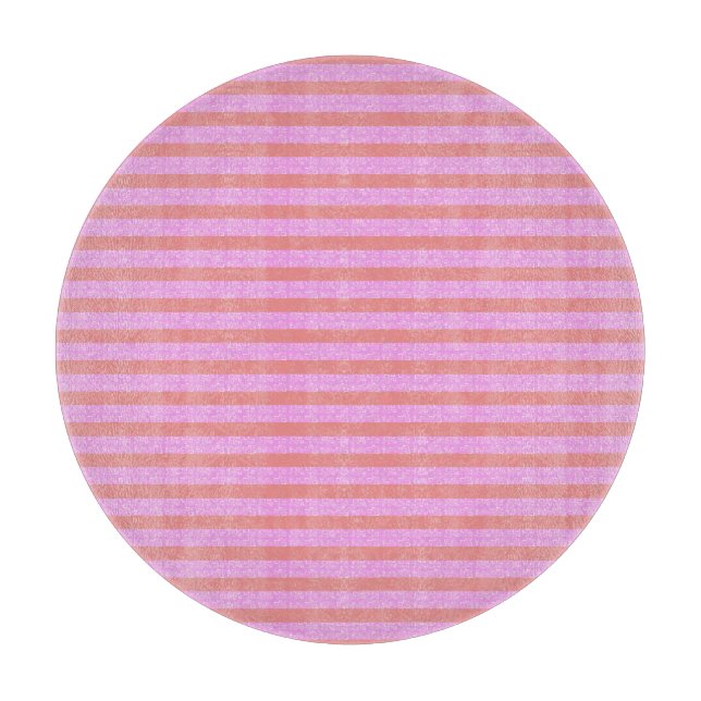 Pink Stripe Cutting Board (Front)