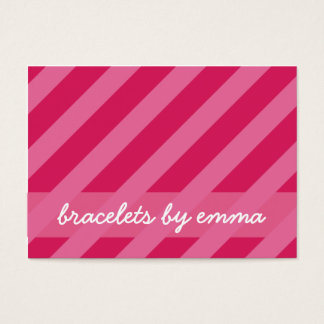 "Pink Stripe" Friendship Bracelet Card