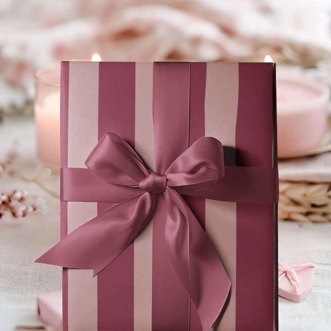 Pink Stripe Luxury  | Elegant & Stylish  Wrapping Paper (Creator Uploaded)