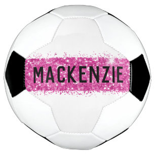 Pink Stripe Monogram Name Custom Personalized Football