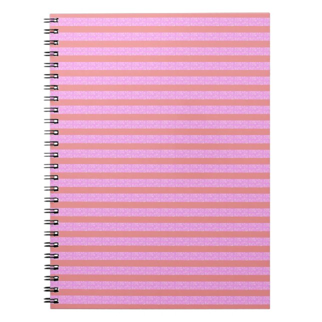 Pink Stripe  Notebook (Front)