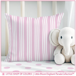 Pink Stripe Nursery Cushion