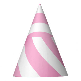 Pink Stripe Party Hat (customise)