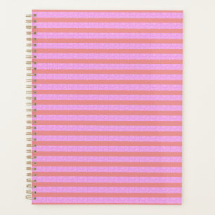 Pink Stripe Planner