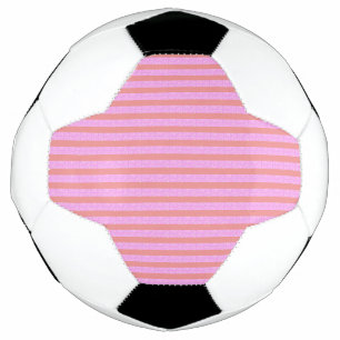Pink Stripe Soccer Ball