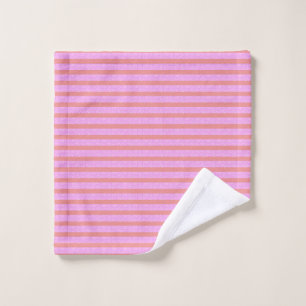 Pink Stripe Wash Cloth