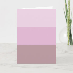 Pink Striped Ombre Note Card