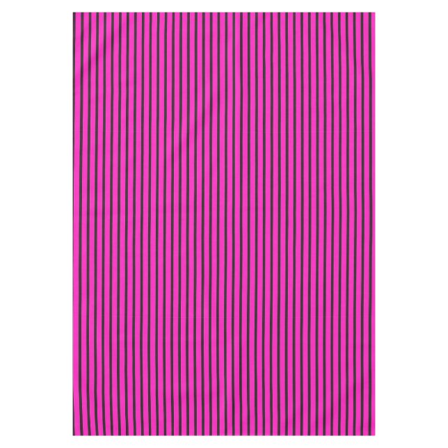 Pink Striped texture Tablecloth (Front)