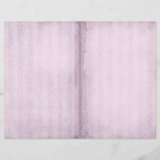 Pink Striped Vintage Journal Page (Front)