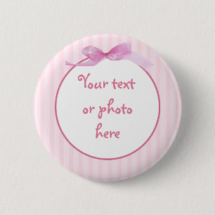 Pink Stripes 2 6 Cm Round Badge