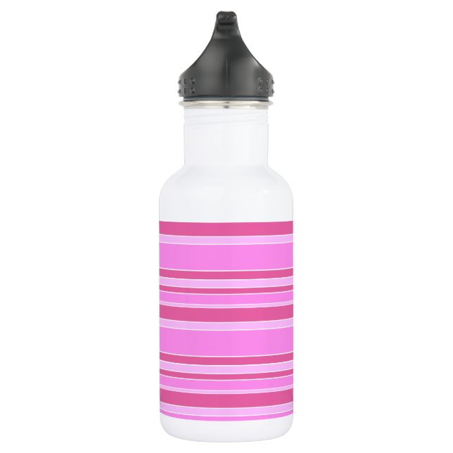 Pink stripes 532 ml water bottle (Right)