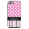 Pink Stripes and Polka Dot iPhone 6 case