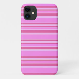 Pink stripes iPhone 11 case