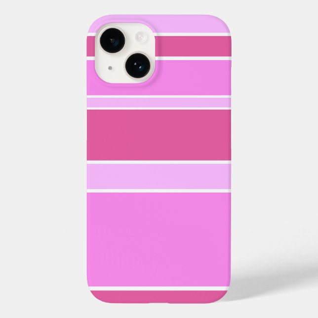 Pink stripes  Case-Mate iPhone case (Back)