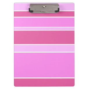 Pink stripes clipboard