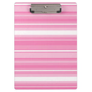 Pink stripes clipboard