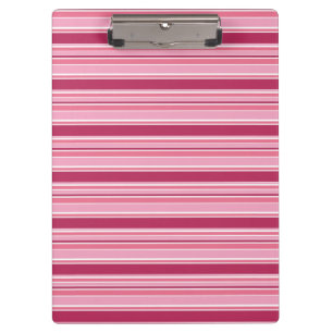 Pink stripes clipboard